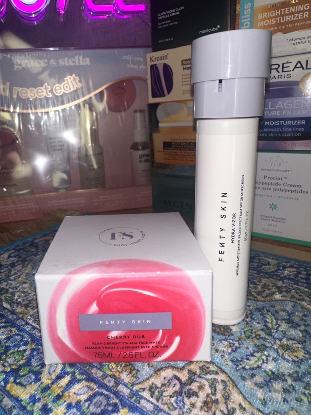 Fenty skin Cherry Dub face mask + Hydra Vizor Refill- NEW